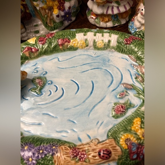 Vintage 1996 Hand-painted Children’s Teddy Bear Tea set 12-Pieces - Picture 12 of 15